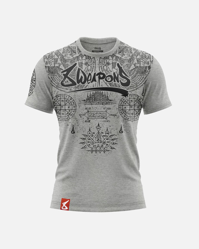 8 WEAPONS T-Shirt Yantra – Grau