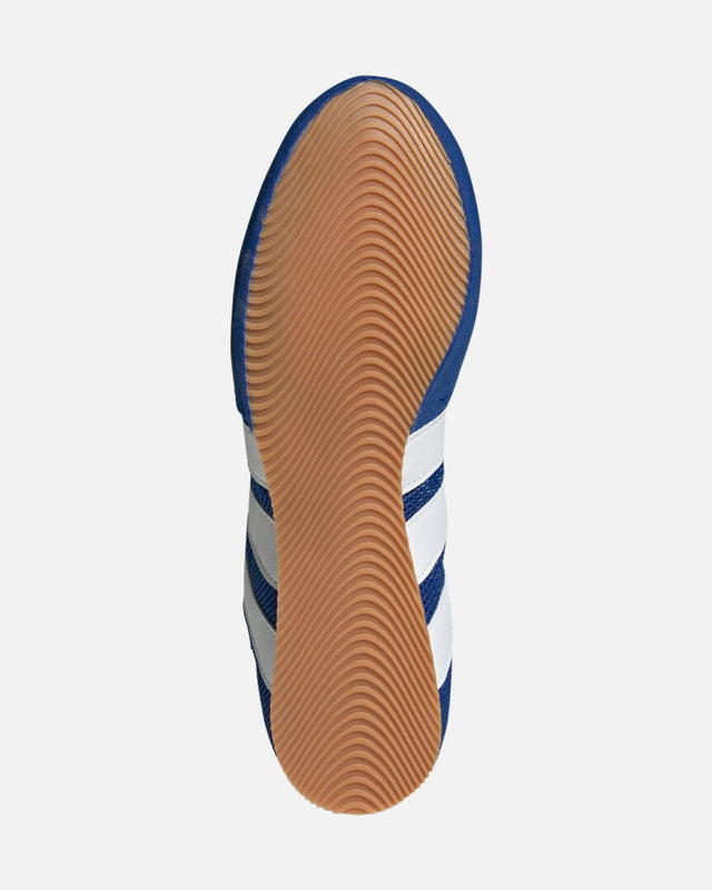 Chaussures de boxe Adidas Box Hog Classic – Bleu/Blanc