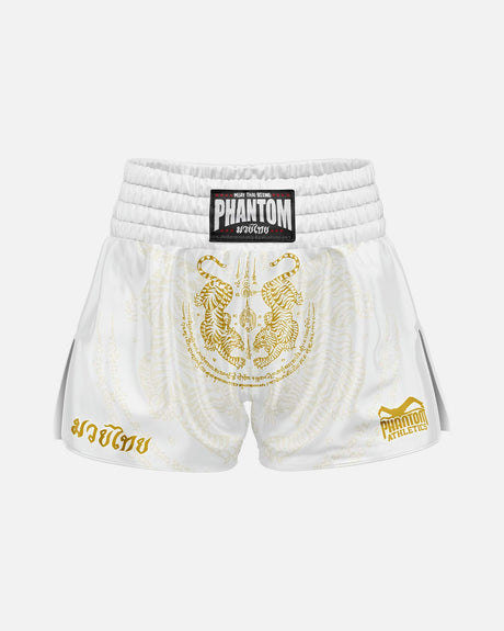 Phantom Athletics Muay Thai Shorts Sak Yant – White/Gold