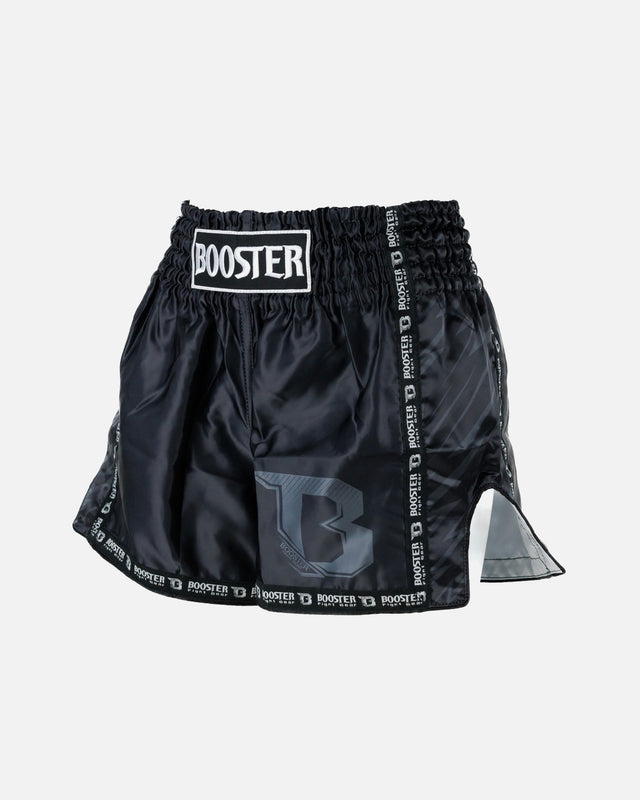 Pantaloncini Muay Thai Booster Combat Series 4 Bambini - Nero