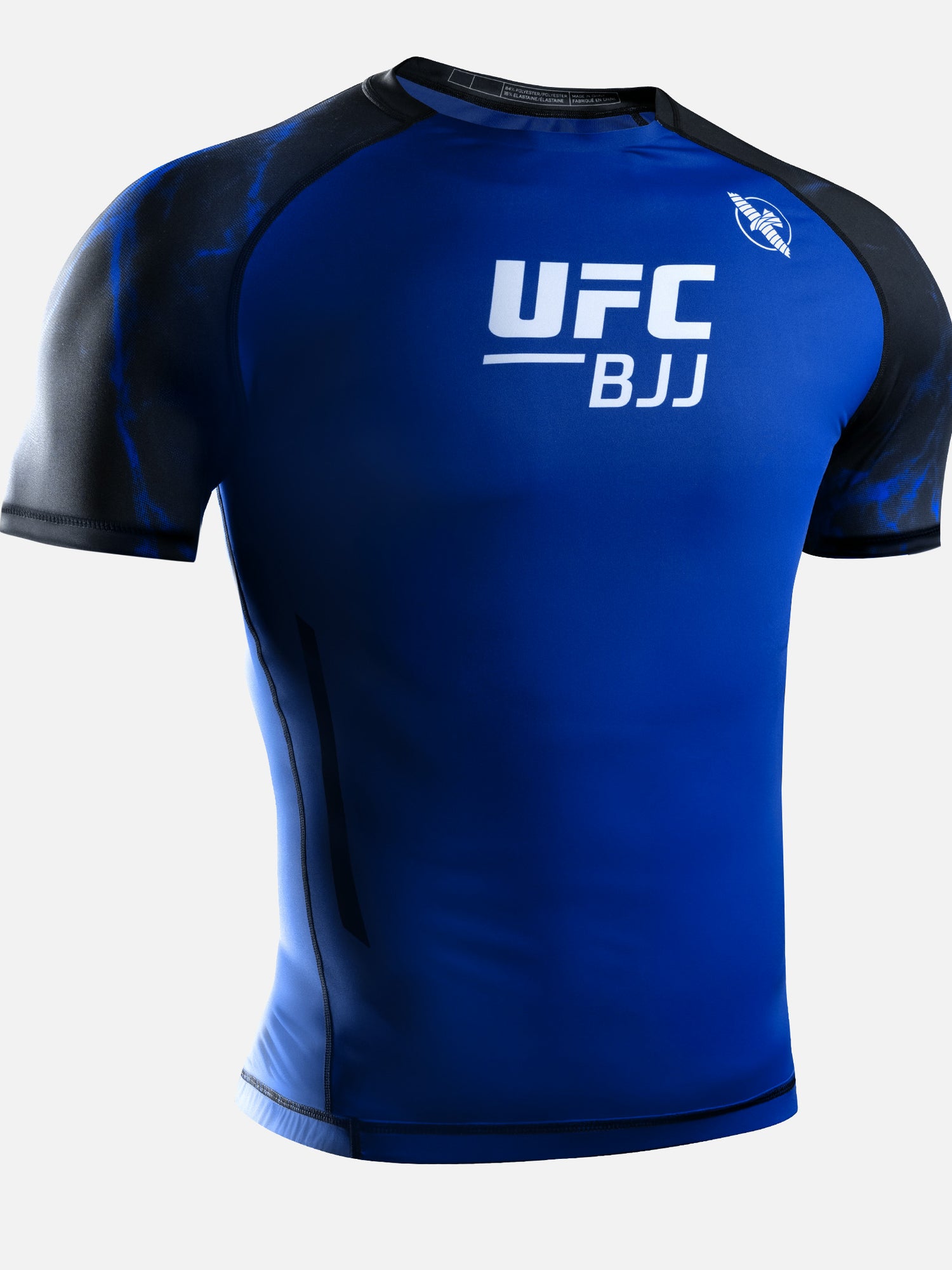 Hayabusa x UFC BJJ Rashguard Short Sleeves – Black/Blue
