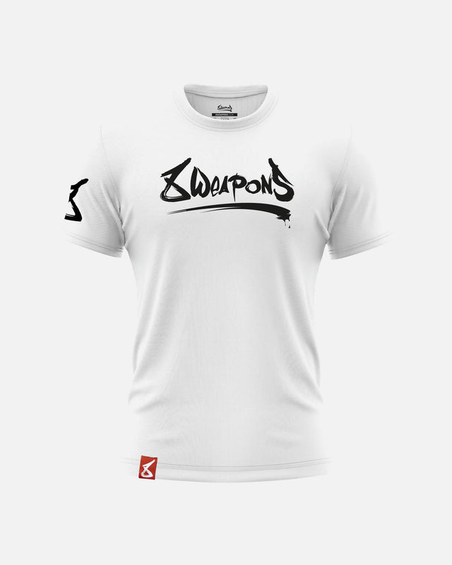 T-shirt 8 WEAPONS Unlimited 2.0 – Bianco