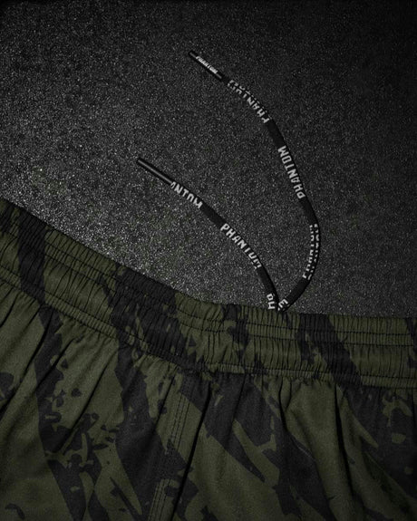 Phantom Athletics MMA Shorts EVO Tiger Camo - Legergroen