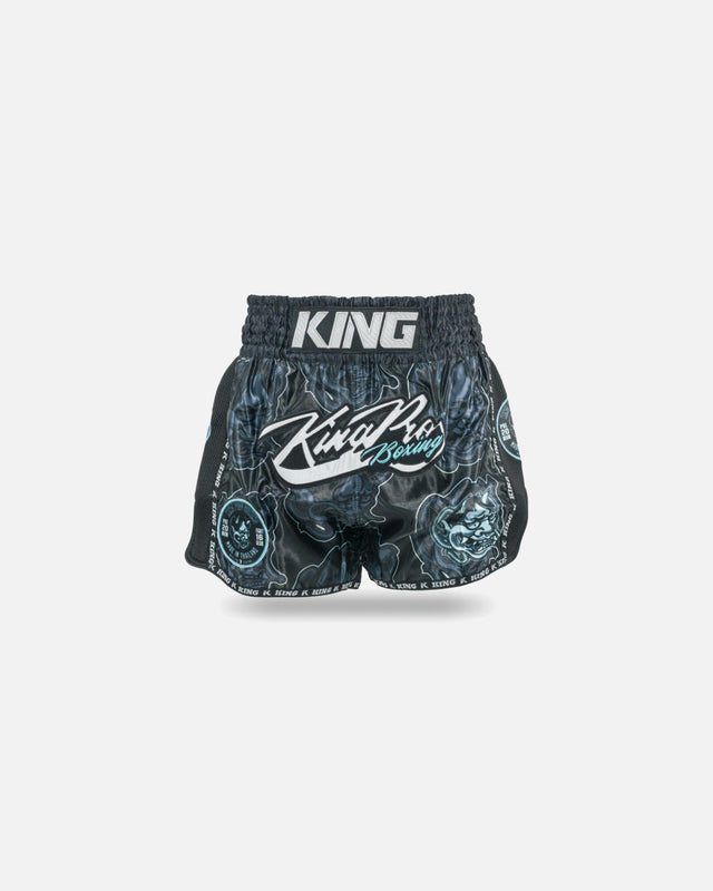 Pantaloncini Muay Thai King Pro Boxing Demon – Nero