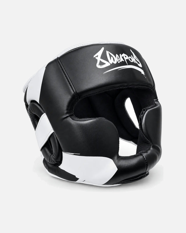 Casco de boxeo 8 WEAPONS Unlimited 2.0 – Negro/Blanco