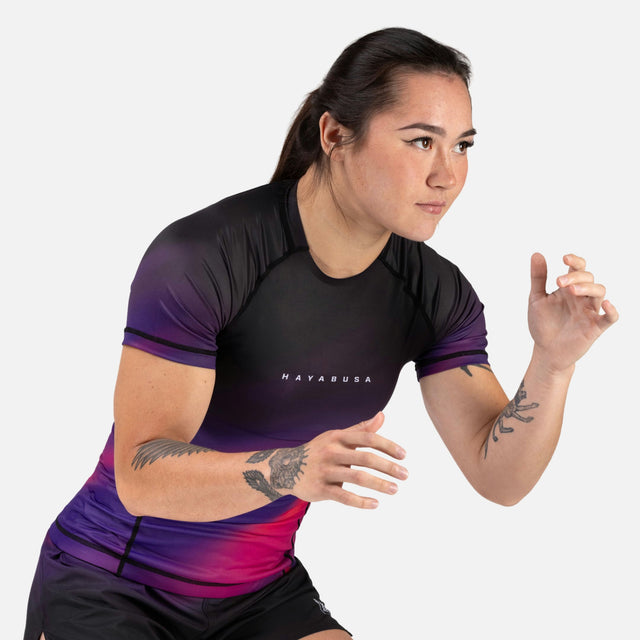 Hayabusa Rashguard Apex Nova Kurzarm Damen – Lila