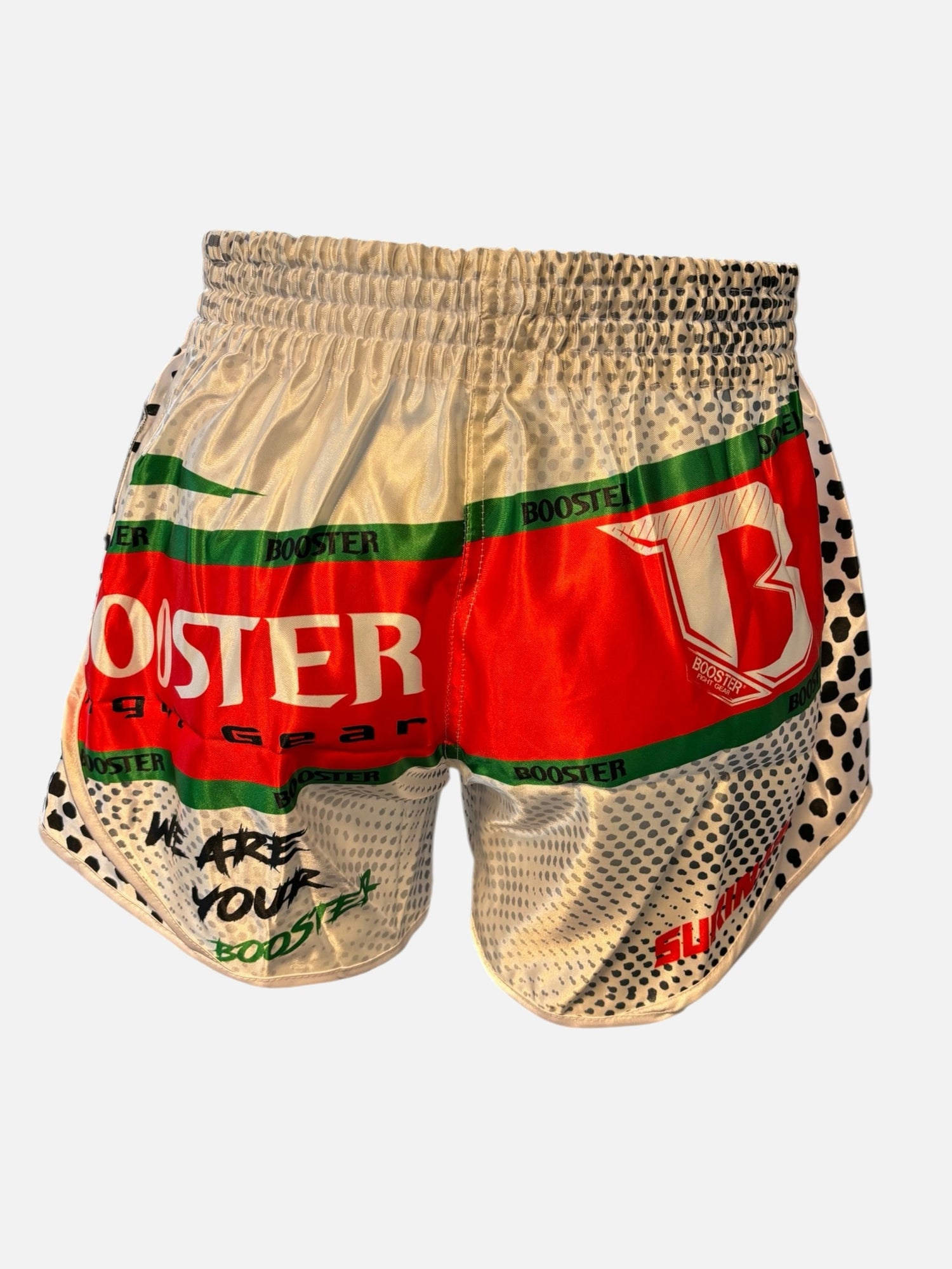 Booster Muay Thai Shorts Suriname – White