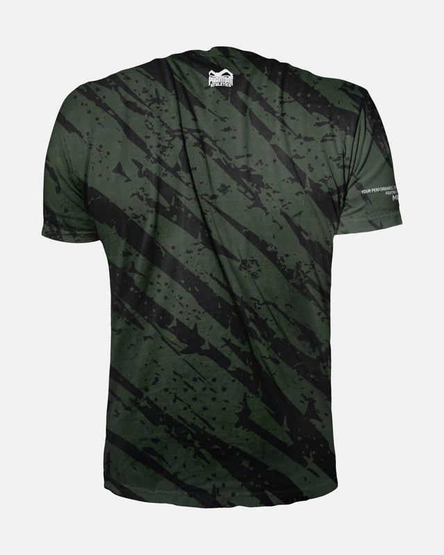 T-shirt d'entraînement Phantom Athletics EVO Camo Tiger – Vert