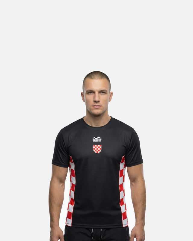 T-Shirt Phantom Athletics EVO+ Team Croatia – Nero
