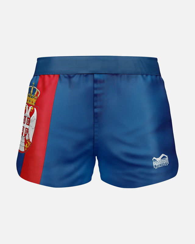 Shorts de MMA Phantom Athletics Fusion-R Team Serbia – Rouge/Blanc/Bleu