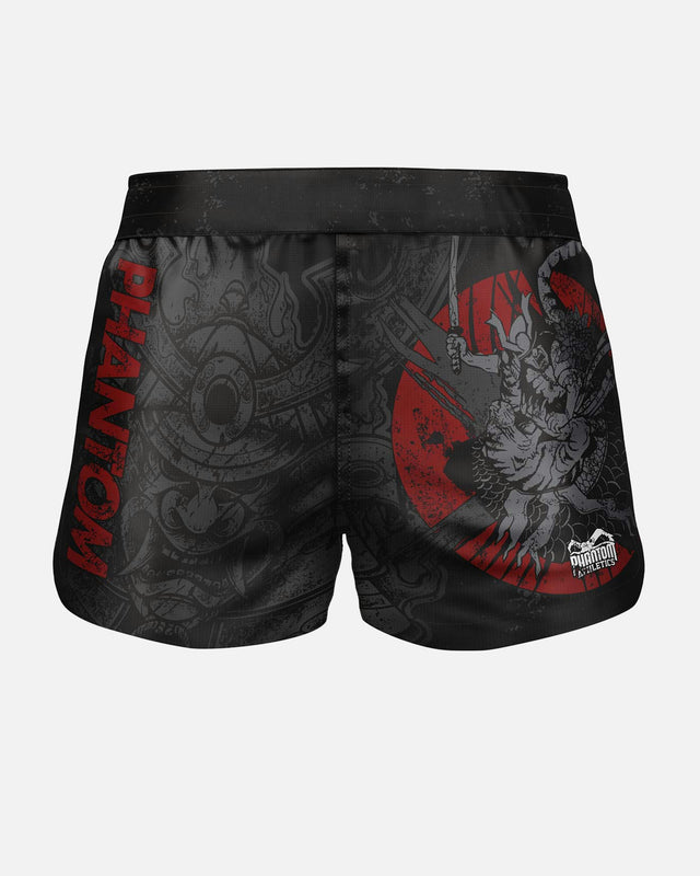Phantom Athletics MMA-Shorts Fusion-R Samurai – Schwarz/Rot