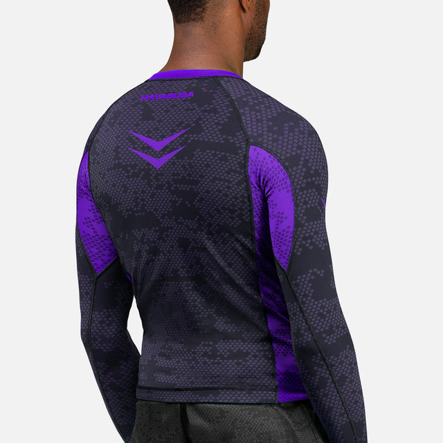 Hayabusa Rashguard Ranked Lange Ärmel – Lila