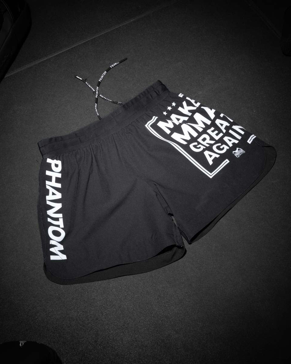 Phantom Athletics MMA Shorts Fusion-R Make MMA Great Again - Zwart