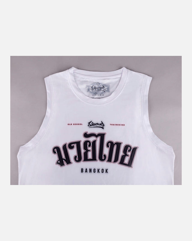 8 WEAPONS Tank Top Bangkok - Wit/Zwart