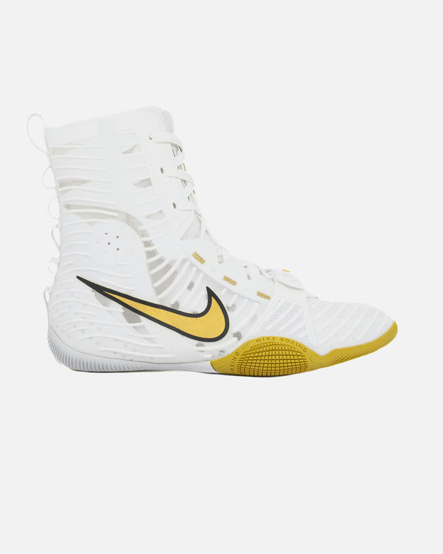 Chaussures de boxe Nike HyperKO 3 – Blanc/Or