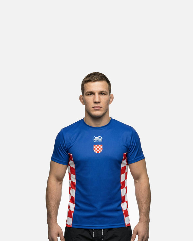 Phantom Athletics T-Shirt EVO+ Team Croatia – Blue