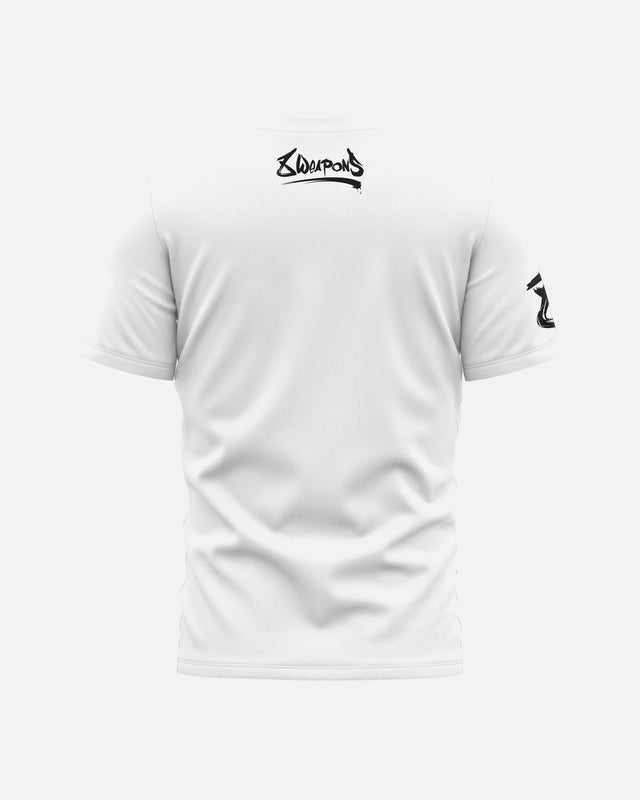 T-shirt 8 WEAPONS Unlimited 2.0 – Bianco