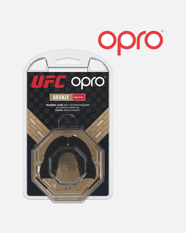 Protector bucal OPRO UFC Bronze – Negro