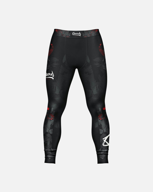 8 WEAPONS Compressiebroek Hit 2.0 - Zwart/Rood