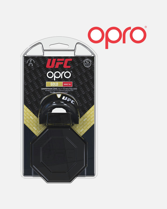 Paradenti OPRO Gold – Nero Metallizzato/Oro