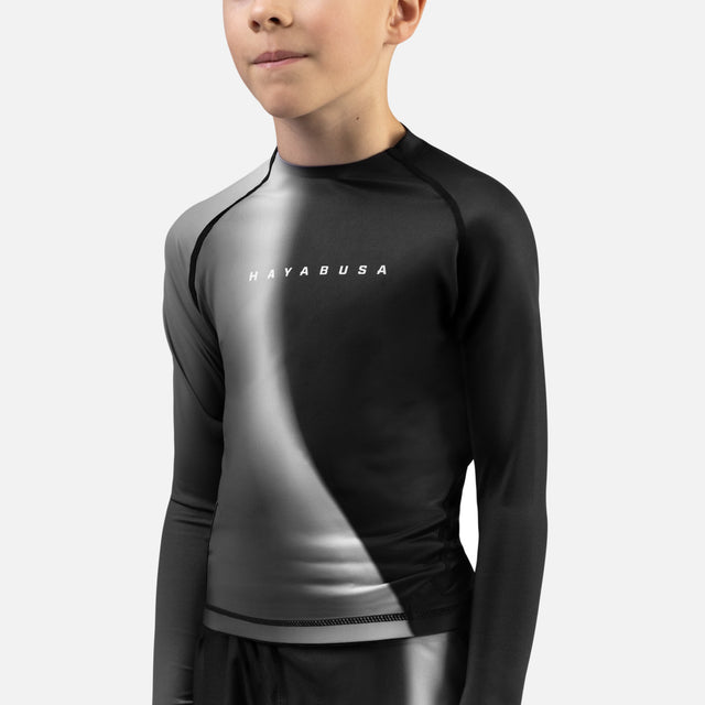 Hayabusa Rashguard Apex Nova Lange Ärmel Kinder – Schwarz