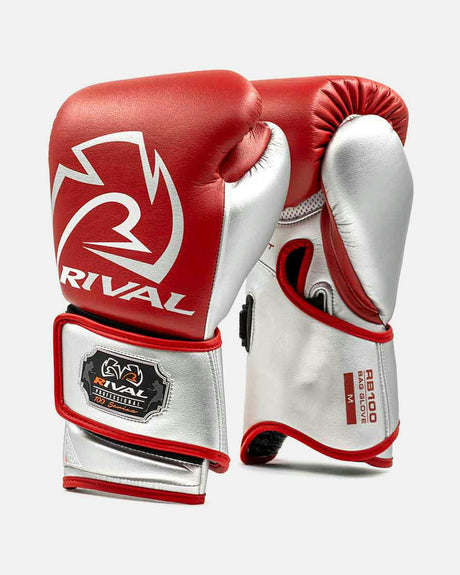 Rival Zakhandschoenen RB100 Professional - Rood/Zilver