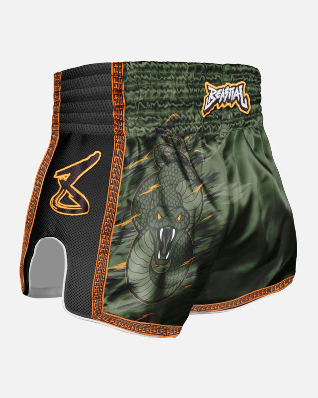 8 WEAPONS Muay Thai Shorts Beastial Viper – Khaki