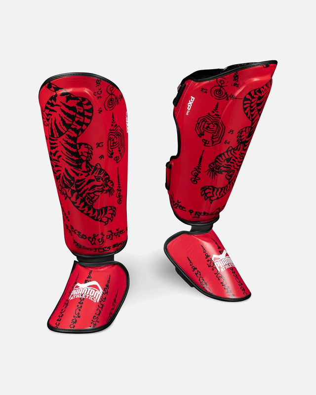 Protège-tibias Phantom Athletics Muay Thai – Noir/Or