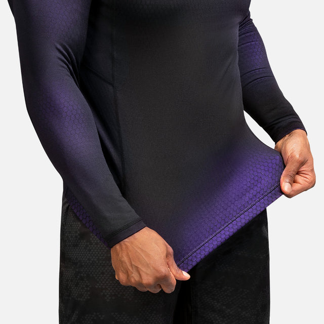 Hayabusa Rashguard Fusion Lange Ärmel – Schwarz/Lila