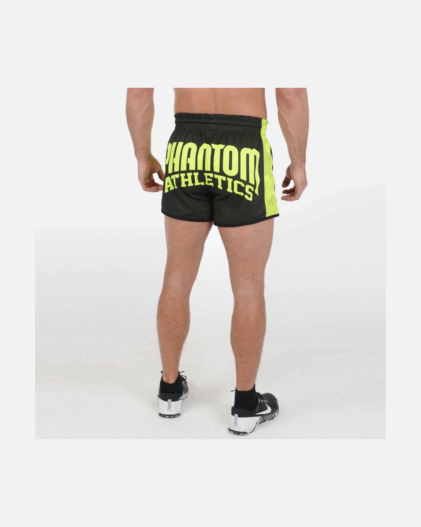 Pantalones de Muay Thai Phantom Athletics Revolution – Negro/Neón