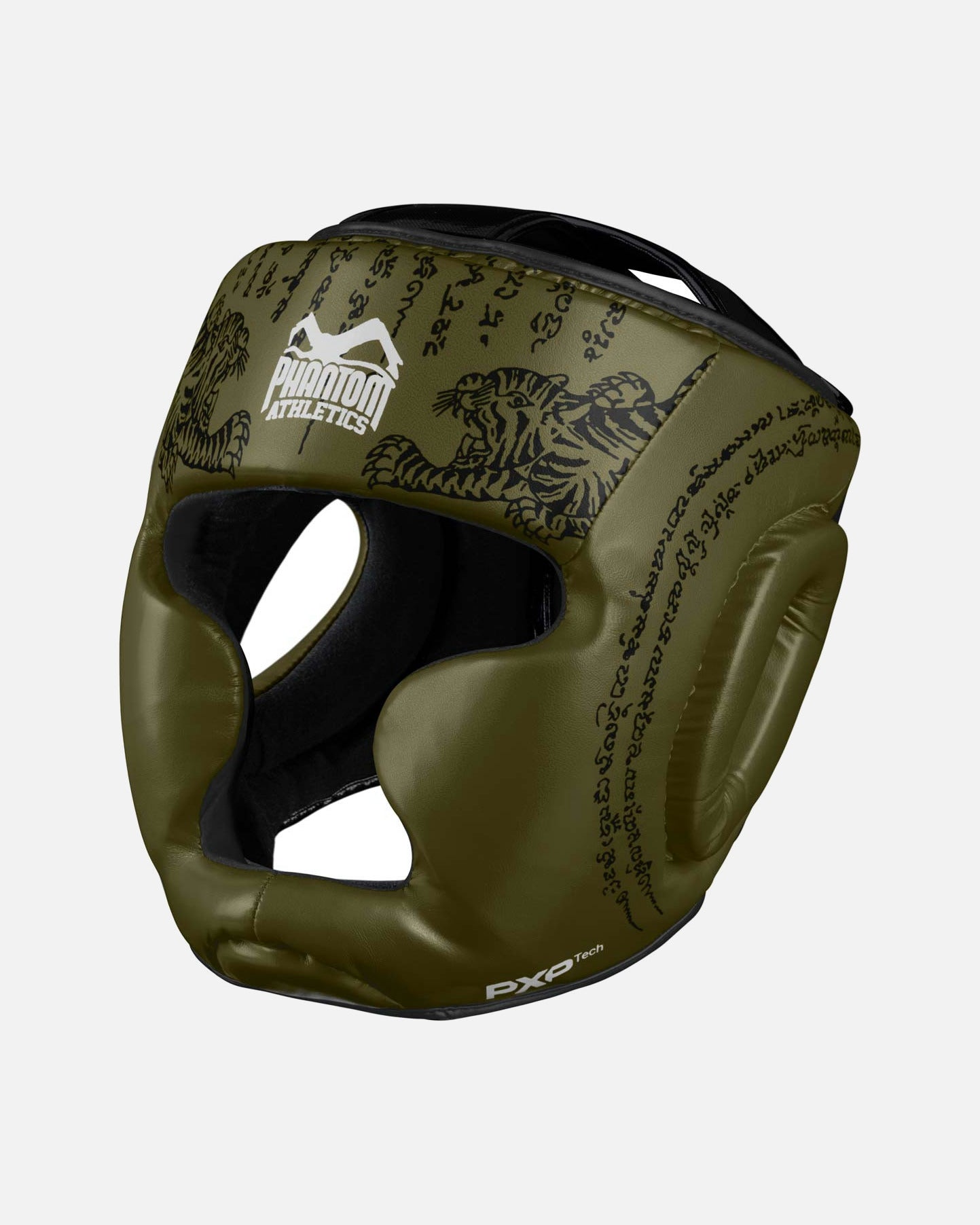 Casco Muay Thai Phantom Athletics – Verde militare