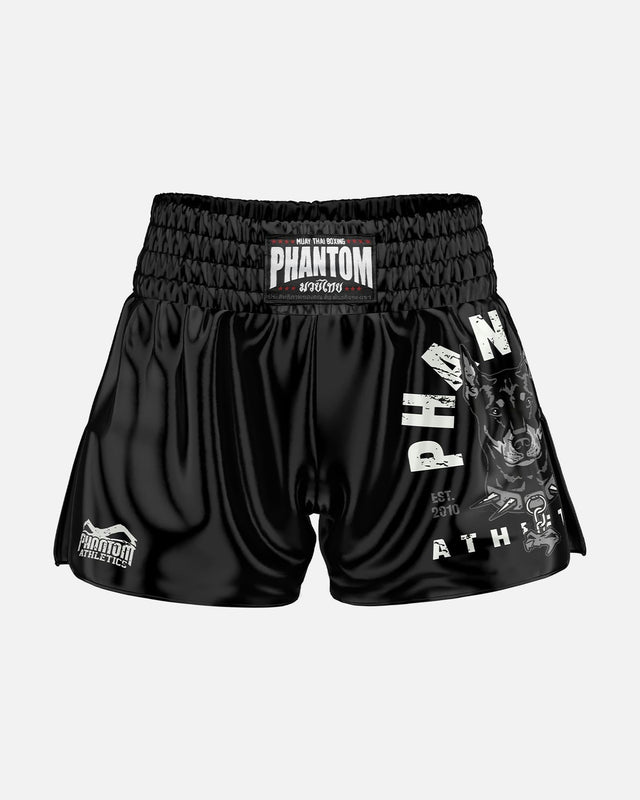 Phantom Athletics Muay Thai Shorts Dobermann – Black