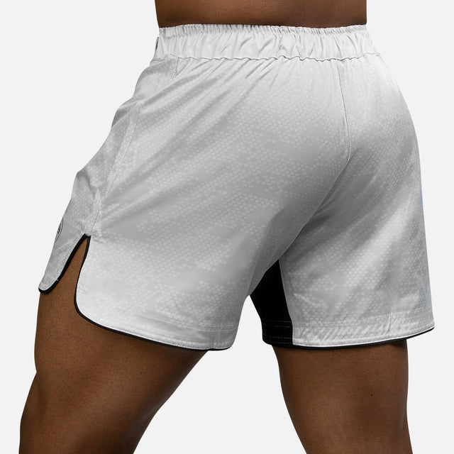 Hayabusa MMA-Shorts Hex Mid-Thigh – Weiß