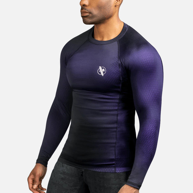 Hayabusa Rashguard Fusion Lange Ärmel – Schwarz/Lila