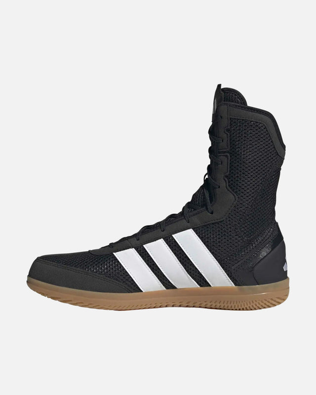 Chaussures de boxe Adidas Box Hog Wide – Noir/Blanc