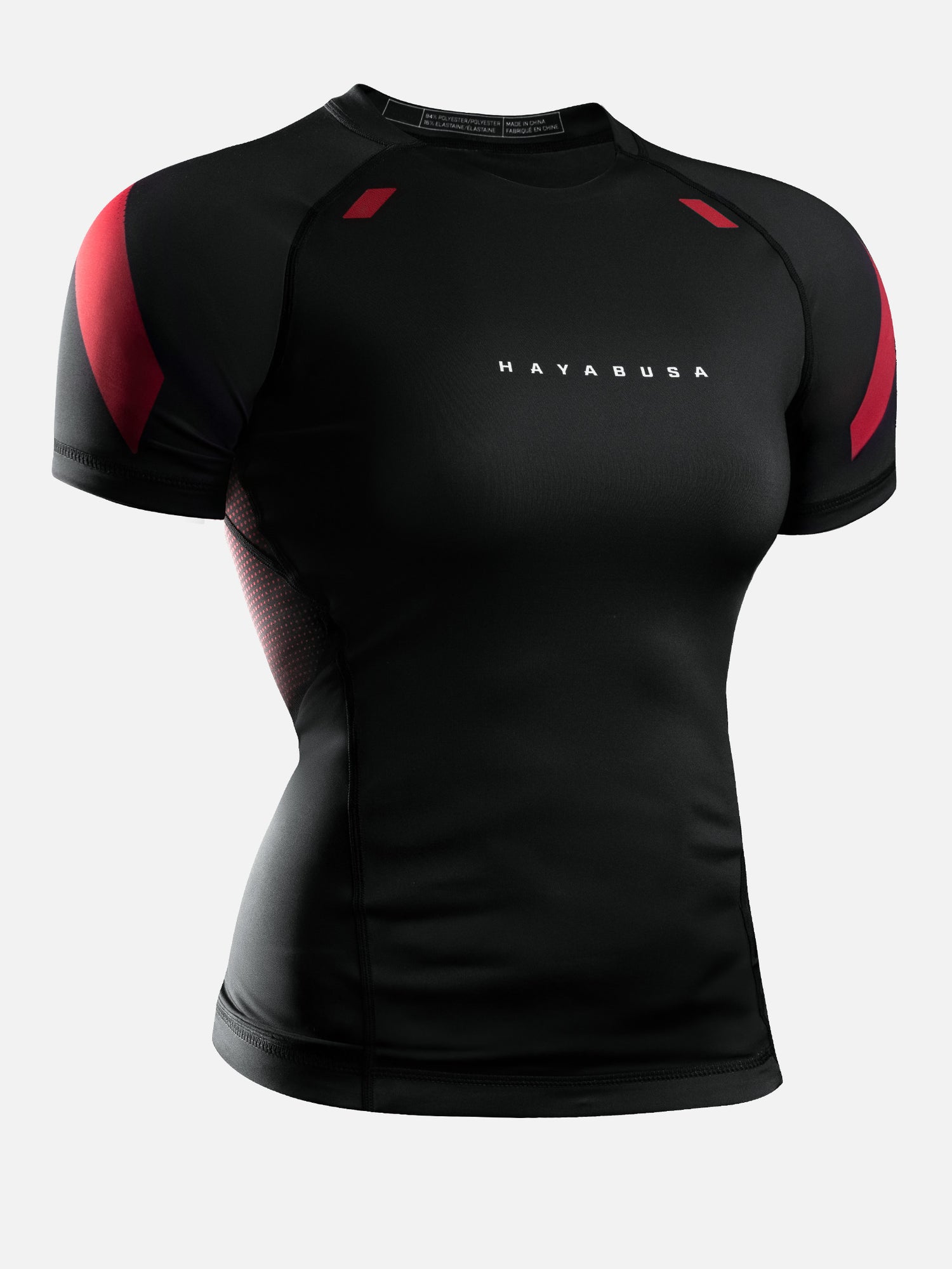 Hayabusa Rashguard Pro Ranked Kurzarm Damen – Schwarz