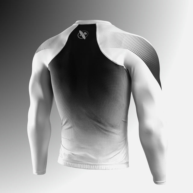 Rashguard Hayabusa Pro Ranked Manga Larga – Blanco