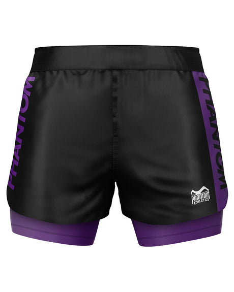 Phantom Athletics Compressie Shorts Fusion-R 2in1 Ranked - Zwart