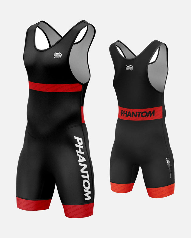Phantom Athletics Worstelsinglet Raptor - Rood/Blauw