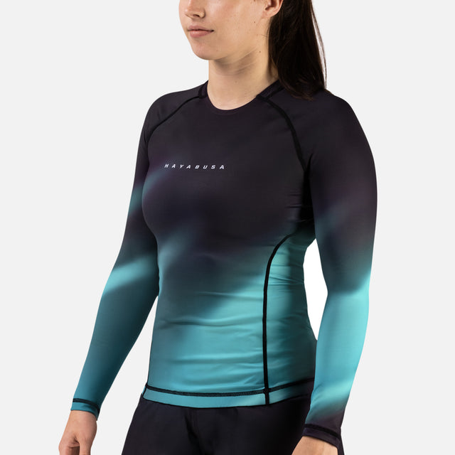 Hayabusa Rashguard Apex Nova Lange Ärmel Damen – Türkis