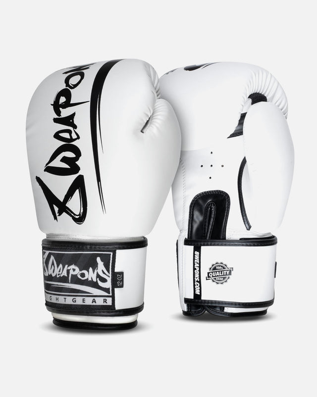 Guantes de boxeo 8 WEAPONS Unlimited 2.0 – Blanco/Negro
