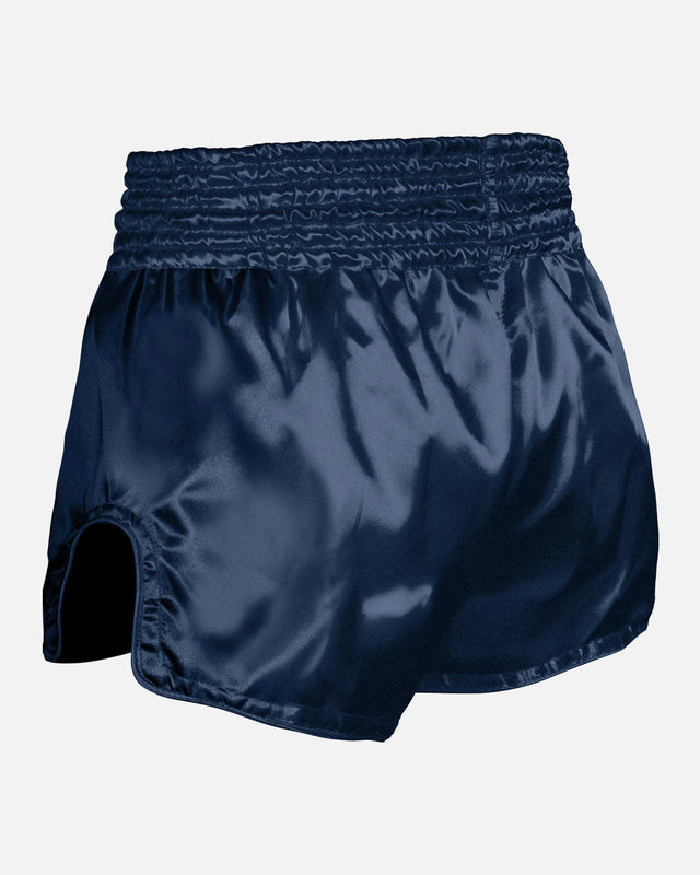 8 WEAPONS Muay Thai Shorts Strike - Donkerblauw/Wit
