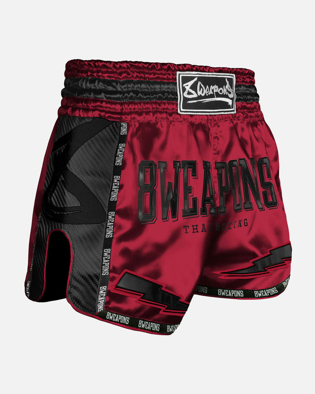 8 WEAPONS Muay Thai Shorts Carbon – Red