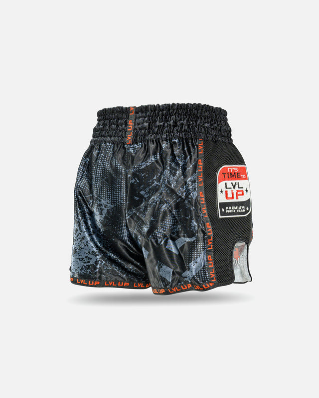 LVL UP Muay Thai Shorts Stadium – Black