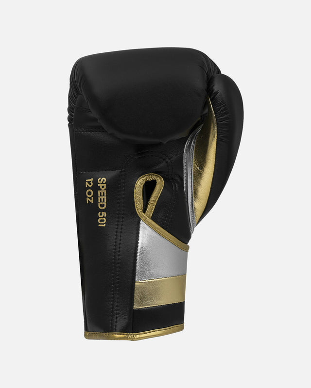 Guantes de boxeo Adidas Speed 501 – Negro/Oro