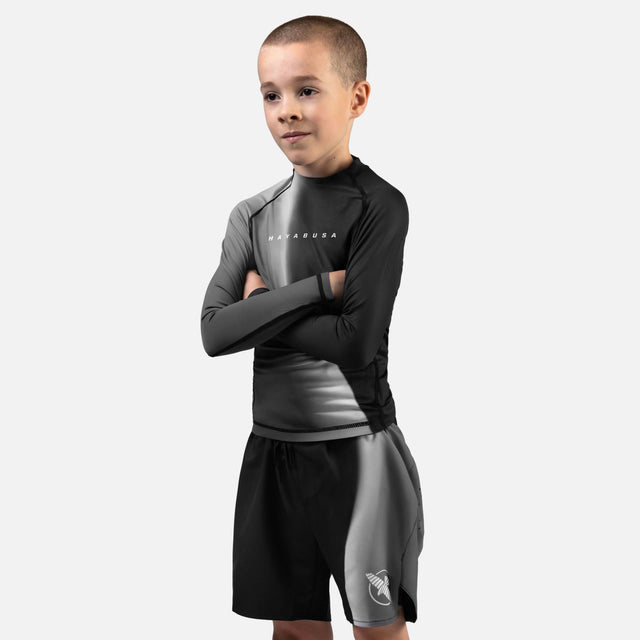 Shorts de MMA Hayabusa Apex Nova Enfant – Noir