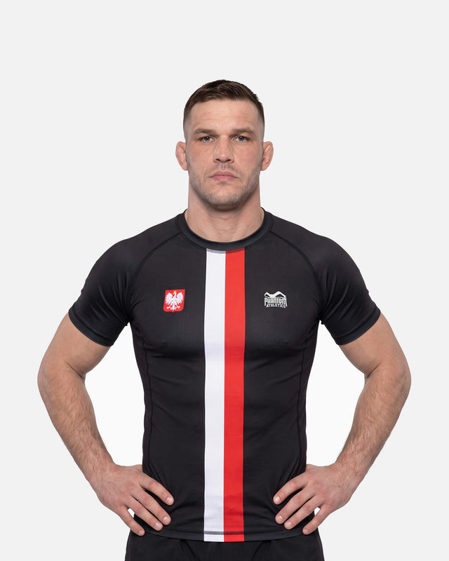 Phantom Athletics Rashguard Team Poland - Zwart/Rood/Wit