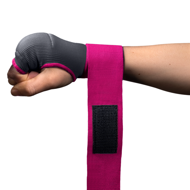 Guantes interiores Hayabusa Quick Gel – Gris/Rosa