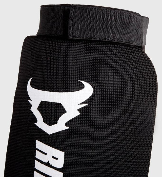 Ringhorns Kickboks Scheenbeschermers Kontact - Zwart/Wit - Scheenbeschermers
