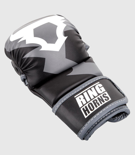 Guantes de MMA Ringhorns Charger Sparring – Negro/Gris/Blanco
